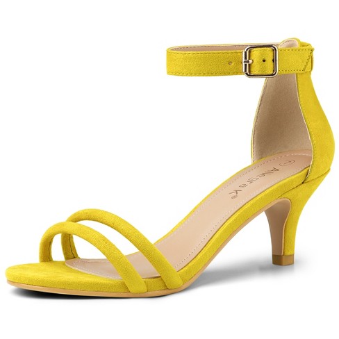 Yellow ankle hot sale strap sandals