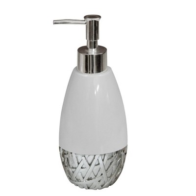 Bali Resin Tall Liquid Soap Dispenser - Nu Steel: Elegant Bathroom ...