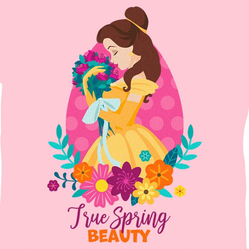 Girl's Disney Belle True Spring Beauty T-Shirt, 2 of 5