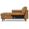 WyndenHall Brixley Mid Century Genuine Leather Left Sectional Sienna - 4 of 4