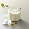 2 Wick Glass with Wooden Lid Jar Candle Cream 12oz - Hearth & Hand™ with Magnolia - 2 of 3