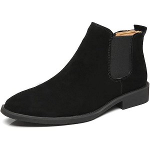 Santimon Men's Suede Leather Casual Chelsea Ankle Dress Boots - 1 of 4