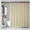 LunaLulinlk Swivel Shower Curtain Rod 44-74 inches Adjustable Matte Black Spring Tension Shower Rod - 3 of 4
