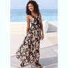 Women's Crochet Detail Floral Maxi Dress - LASCANA - 3 of 4