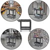 Dryser Utility Service Cart with Wheels, Heavy Duty 550 lb. Capacity with Shelves - Rolling Cart with 5" Swivel Wheels for Warehouse, Garage, Cleaning - 3 of 4