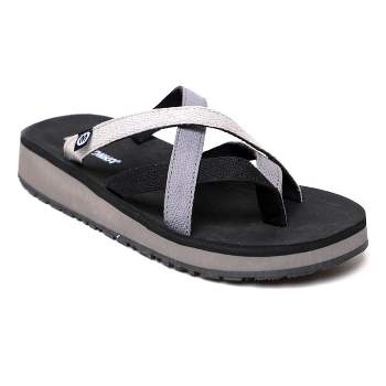 Women's Hanna Toe Ring Thong Sandals With Memory Foam Insole - A