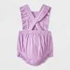 Baby Girls' Ruffle Romper - Cat & Jack™ - 2 of 4