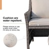 Sunsitt 2pc Wicker Outdoor Patio Wicker Loveseat and Coffee Table Set with Built-in Storage Bin - 4 of 4