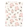 Hudson Baby Girls Cotton Poly Flannel Burp Cloths 8-Pack, Neutral Pink Floral, One Size - 3 of 4