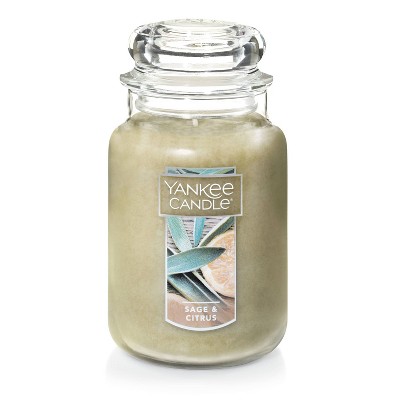 10oz Studio Glass Hand Washed Linen Candle Gray - Yankee Candle : Target