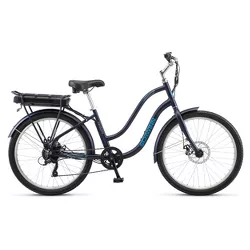 Schwinn Adult Mendocino  26'' Electric Bike - Matte Blue