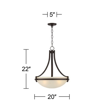 Mallot Bronze Pendant Chandelier with Champagne Glass Shade