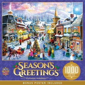 MasterPieces 1000 Piece Christmas Jigsaw Puzzle - Victorian Holidays - 1 of 4