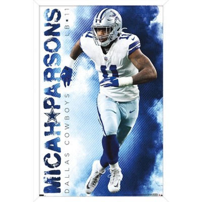 Trends International Nfl Dallas Cowboys - Micah Parsons 22 Framed Wall  Poster Prints White Framed Version 14.725' X 22.375' : Target