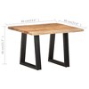 vidaXL Coffee Table with Live Edges Living Room Furniture Solid Wood Acacia - 4 of 4