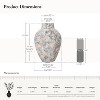 LuxenHome Ceramic Vase, 15'' Marble White Multicolored Modern Flower Vases, Decorative Vase for Dining Table Decor Living Room Home Decor - 3 of 4