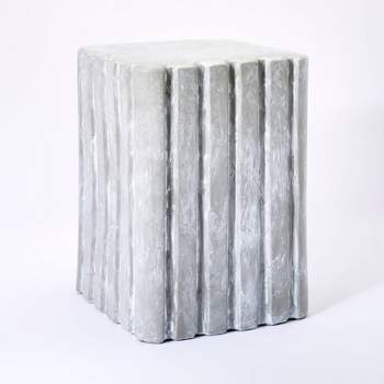 Antilles Shaped Ceramic Accent Table Gray - Threshold™ designed with Studio McGee
