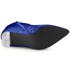 Allegra K Women's Zip Closure Pointed Toe Clear Block Heel Halloween Glitter Ankle Boots - 4 of 4