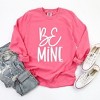 Simply Sage Market Women's Be Mine Words Long Sleeve Garment Dyed Tee - 2 of 4