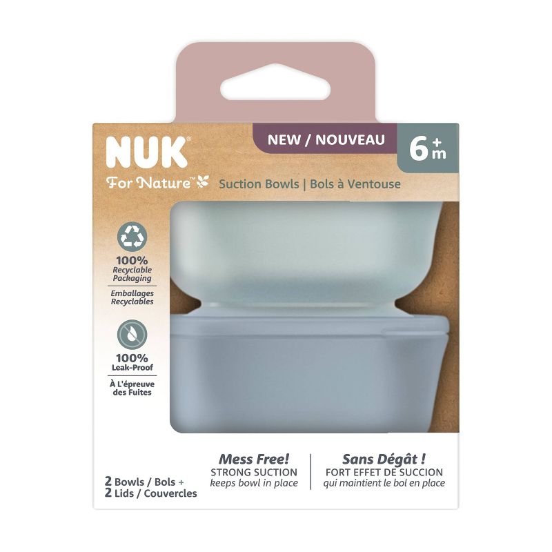 NUK for Nature Suction Bowl and Lid - 2pk, 2 of 8
