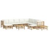 vidaXL Garden Lounge Set Cream White Bamboo Medium Modular - 3 of 4