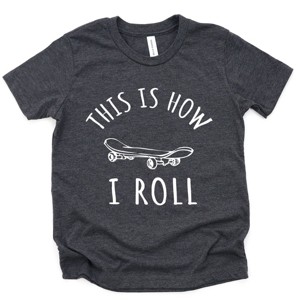The Juniper Shop This Is How I Roll Youth Short Sleeve Tee - M - Charcoal - 1 of 4