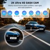 NEXPOW 2K Wifi Front Dash Cam with Voice Control Dash Camera,24H Parking Mode,Loop Recording,IR Night Vision - 2 of 4