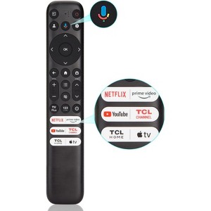 Link Voice Replacement Remote for TCL-Google-TV-Remote, Compatible