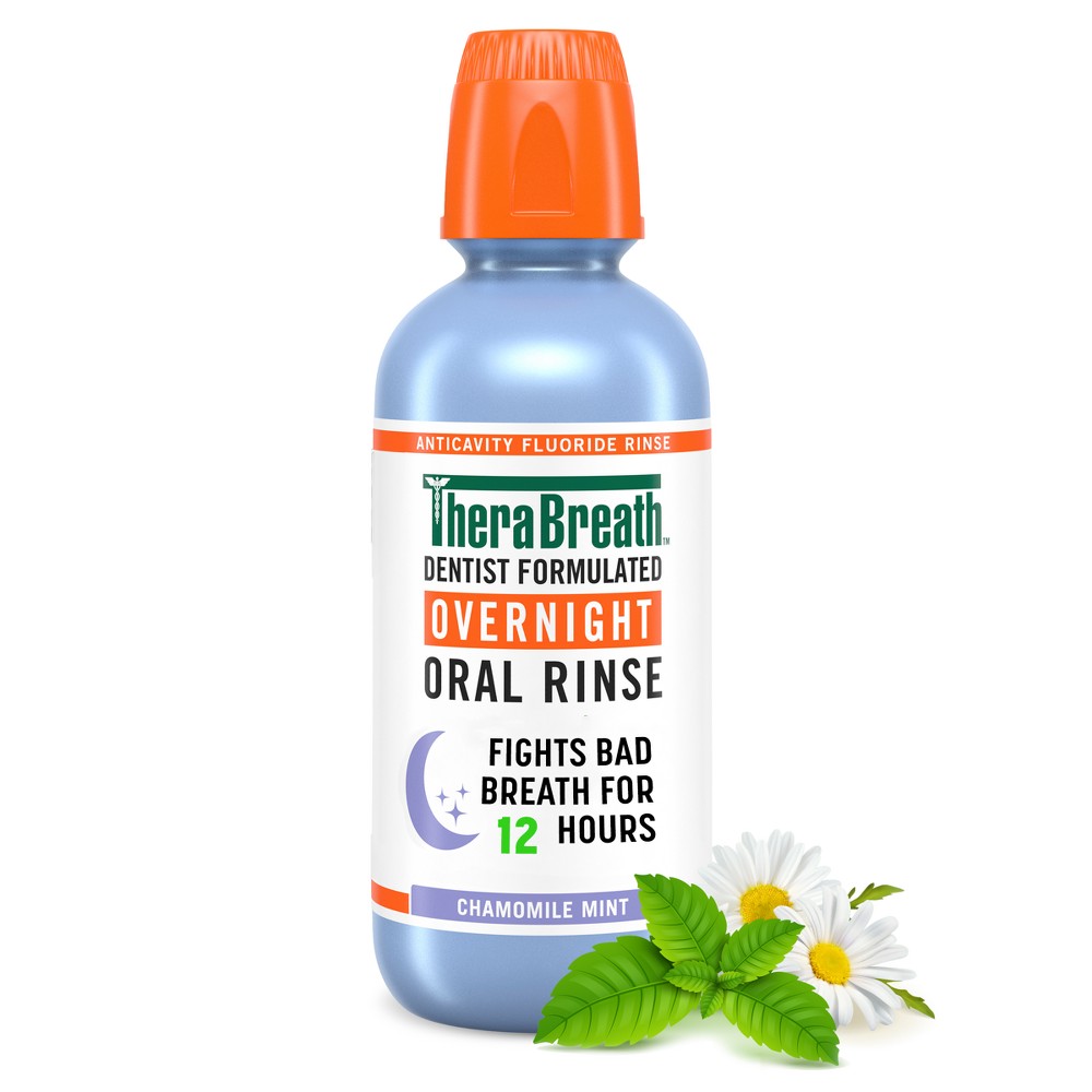 Photos - Toothpaste / Mouthwash TheraBreath Overnight Oral Rinse - 16 fl oz 