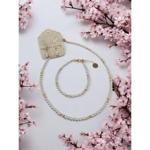 Michelle Marie Boutique's Pearl & Birthstone Color Crystal Jewelry Sets - 1 of 4