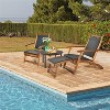 MOEPISY 39 Inch Acacia Wood Dining Square Bistro Table With 1.96 Inch Umbrella Hole - 2 of 4