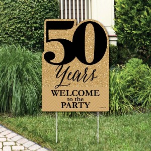 Big Dot of Happiness We Still Do - 50th Wedding Anniversary - Party Decorations - Anniversary Party Welcome Yard Sign - 1 of 4