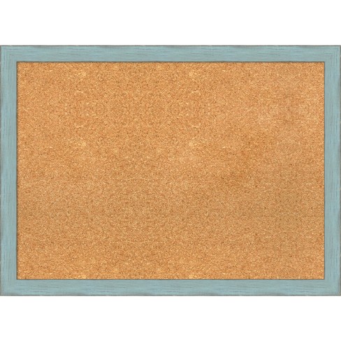 Cork Bulletin Board, 35 x 23, Tan Surface, Birch Wood Frame