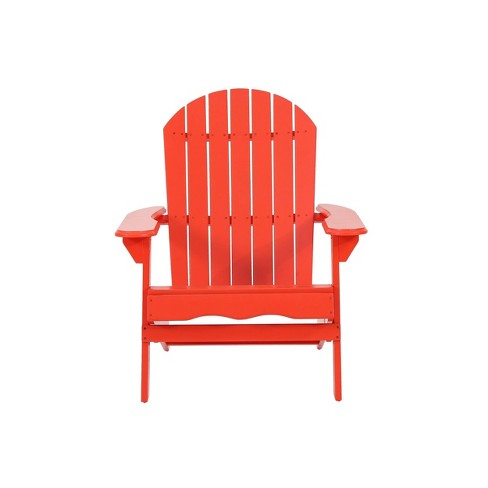 Red wooden adirondack chairs hot sale