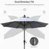 PURPLE LEAF Patio Umbrella Outdoor Table Umbrella Aluminum Frame Market Umbrella Sun Umbrella with 8 Sturdy Ribs - 3 of 4