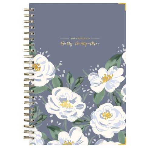 2023 Planner 5"x8" Weekly/Monthly Soft Touch Wirebound Cline Navy - Ivory Paper Co - image 1 of 4