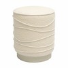 TOV Furniture Nero Boucle Upholstered Round Ottoman - 3 of 4
