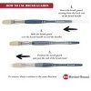 Borciani Bonazzi Brush Guard Kit, 12-Pack Elastic Nylon Protector Sleeves for Paintbrushes or Makeup, Paintbrush Protection, Prevent Fraying, Preserve - 4 of 4