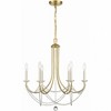 Crystorama Lighting Delilah 6 - Light Chandelier in  Aged Brass - 2 of 4