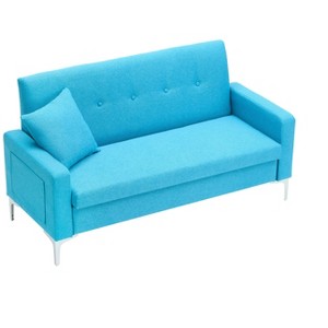 NicBex 57.1 Inch Storage Couch Loveseat Sofa with Metal Legs for Living Room,Small Space,Office,Apartment - 1 of 4