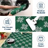 GustoWave Christmas Geometric Throw Area Rugs, Non Slip Machine Washable, Green - 4 of 4