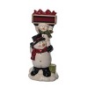 Transpac 11.75 in. Holiday Stacked Snowmen with Sign with Music - 2 of 4