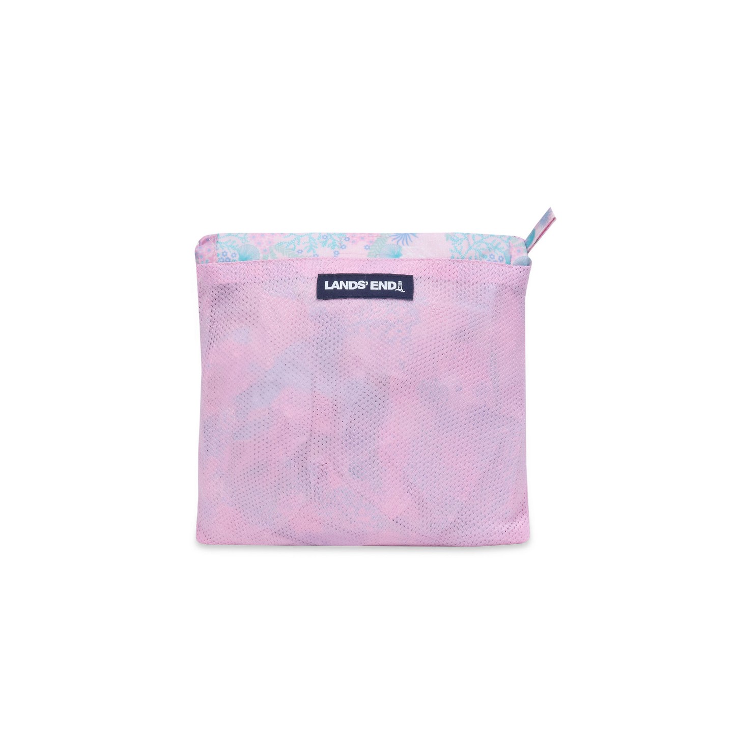 Детская куртка Lands' End Waterproof Hooded Packable Rain Jacket - Large - Floral/Pink/Cherry Blossom, цвет: С принтом — фото 4