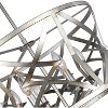 Chloe Lighting Alina Farmhouse 5 Light Distressed Antique Silver Finish Ceiling Pendant 21" Wide - 3 of 4