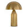 Brightech Venus Mid-Century Dimmable Integrated LED Round Desk Table Lamp Antiqued Brass - image 2 of 4