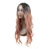Unique Bargains Women's Lady Curly Human Hair Wigs 28" with Wig Cap - 2 of 4