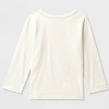 Toddler Girls' 2pk Adaptive Long Sleeve 'Swans/Bows' Graphic T-Shirt - Cat & Jack™ Light Purple/Cream - 2 of 3