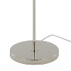 Metro 61" Contemporary Metal Floor Lamp in Polished Nickel with Clear Seeded Glass Shade from Grandview Gallery by LumiSource - 4 of 4