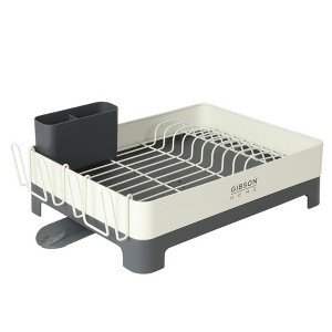 Gibson Home Nestcraft Full Size Rust Resistant Dish Rack with Drain Board and Flatware Caddy. - 1 of 4