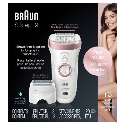 Braun Silk-epil 9-720 2-in-1 Women&#39;s Cordless Wet &#38; Dry Epilator + Bikini Trimmer + 2 Extra Accessories_8